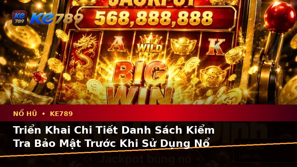 Xây Dựng Danh Sách Kiểm Tra Bảo Mật Trước Khi Sử Dụng Nổ Hũ KE789 Trên Ứng Dụng Di Động Tại ke789pg.org