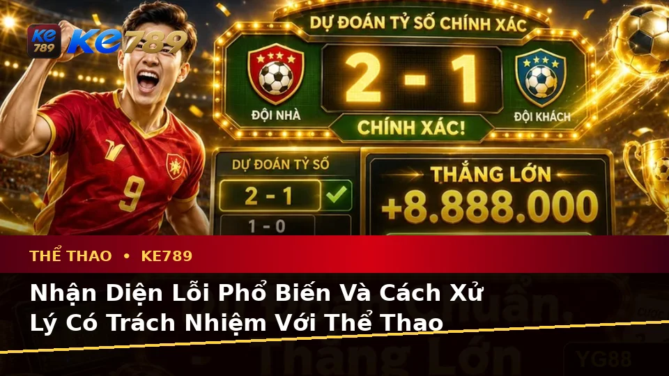 Nhận Diện Lỗi Phổ Biến Và Cách Xử Lý Có Trách Nhiệm Với Thể Thao KE789 Trên Ứng Dụng Di Động Tại ke789pg.org