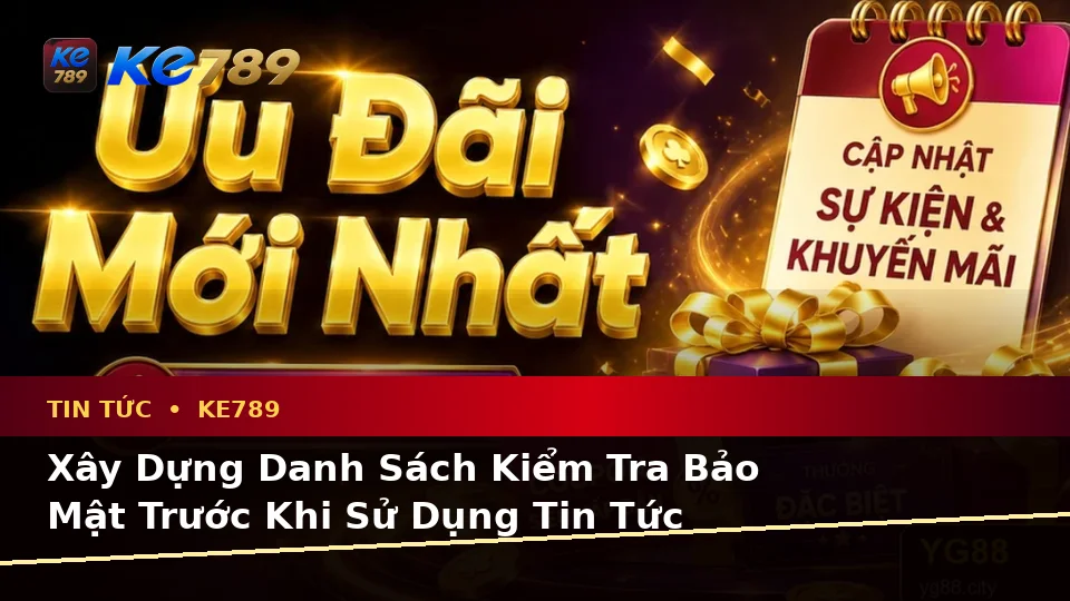 Xây Dựng Danh Sách Kiểm Tra Bảo Mật Trước Khi Sử Dụng Tin Tức KE789 Trên Ứng Dụng Di Động Tại ke789pg.org