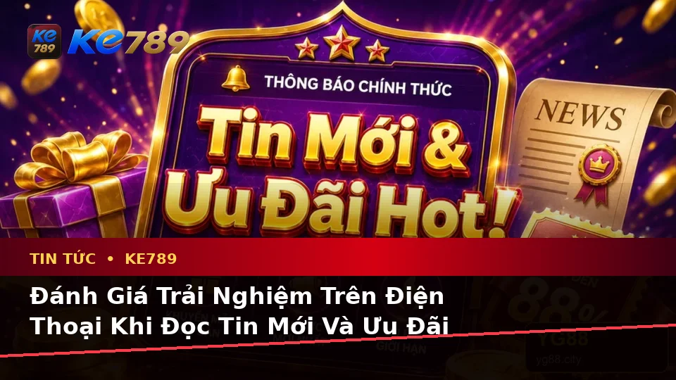 Đánh Giá Trải Nghiệm Trên Điện Thoại Khi Đọc Tin Mới Và Ưu Đãi Khuyến Mãi KE789 Tại ke789pg.org