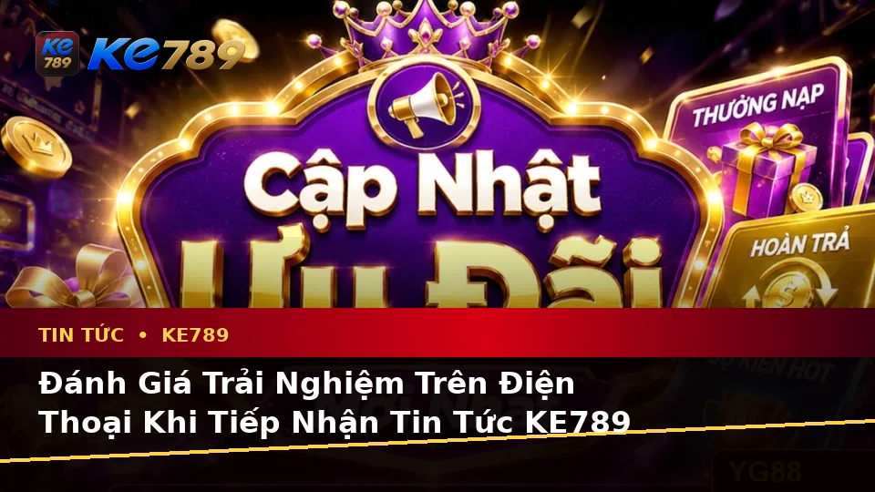 Đánh Giá Trải Nghiệm Trên Điện Thoại Khi Đọc Tin Mới Và Ưu Đãi Khuyến Mãi KE789 Tại ke789pg.org