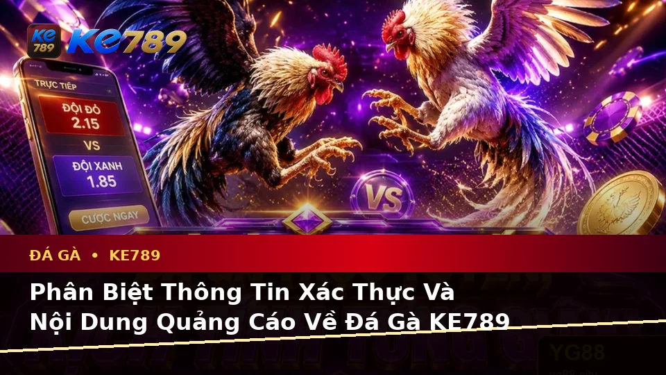 Đá Gà Trực Tuyến KE789 Tại ke789pg.org: Phân Biệt Thông Tin Xác Thực, Quảng Cáo Và Kỳ Vọng Thực Tế Khi Quản Lý Phiên Chơi Trên Ứng Dụng Di Động