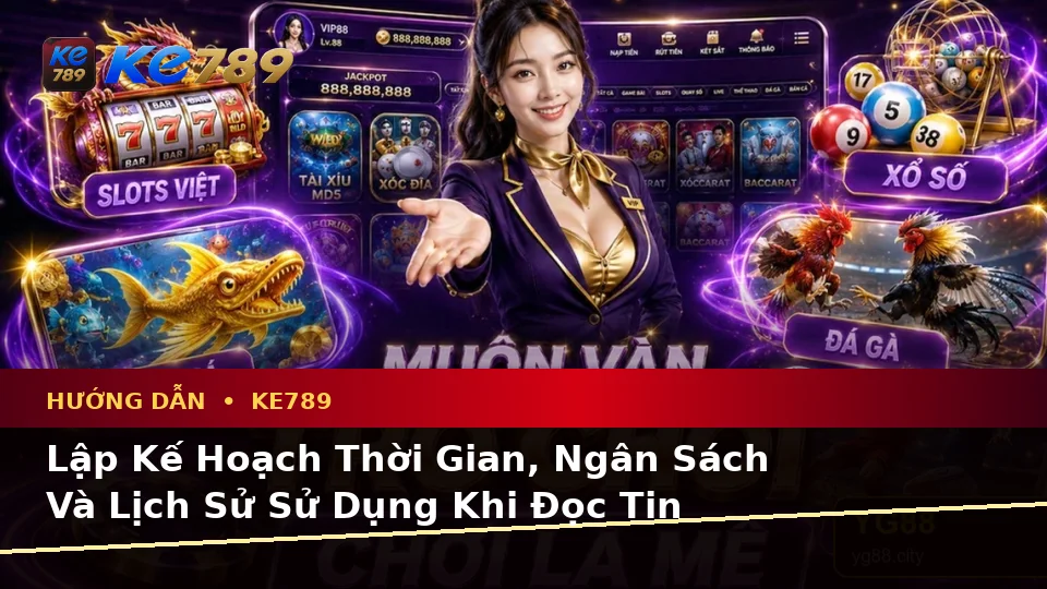 Lập Kế Hoạch Thời Gian, Ngân Sách Và Lịch Sử Sử Dụng Khi Đọc Tin Mới, Ưu Đãi KE789 Trên Ứng Dụng Di Động Tại ke789pg.org